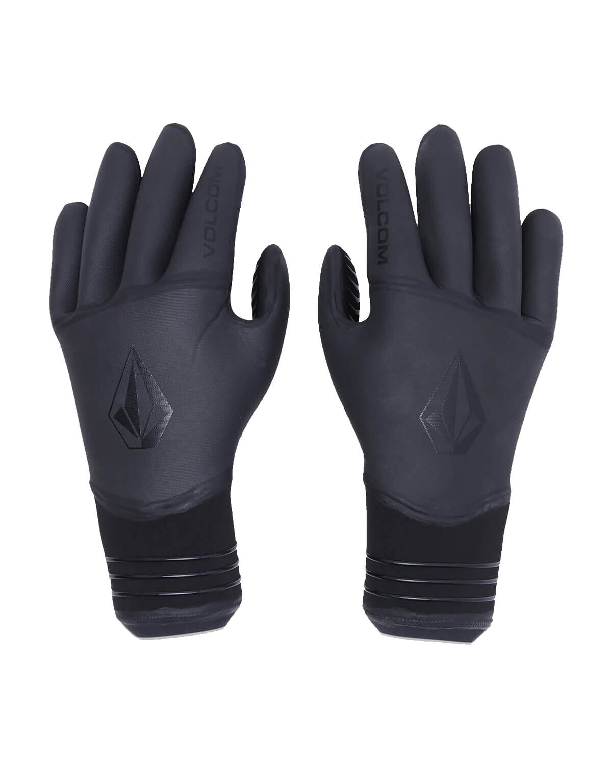 Volcom 3mm 5 Finger Gloves, L / Black