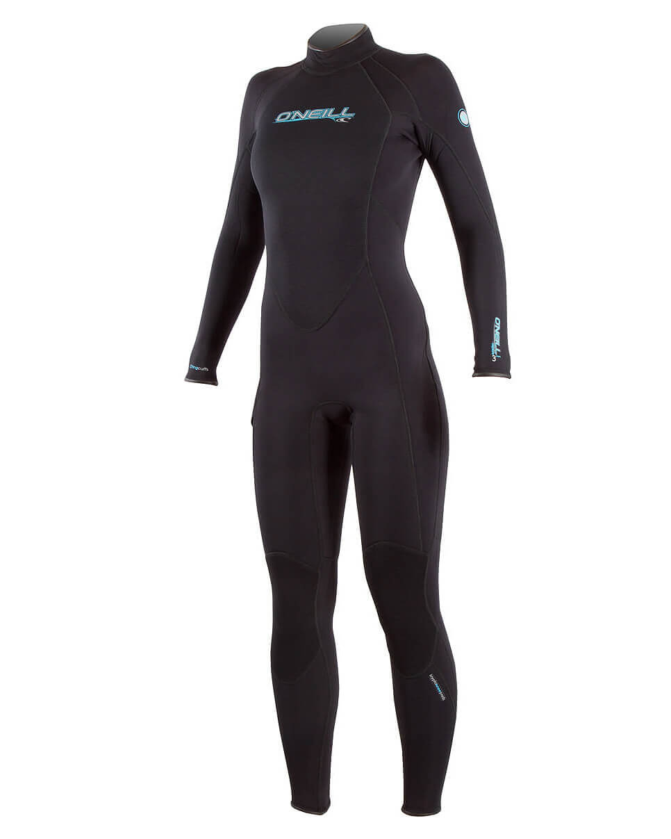 O'Neill Women's Wetsuit Full Body Diving Suit Front Zip Black Size popular 14