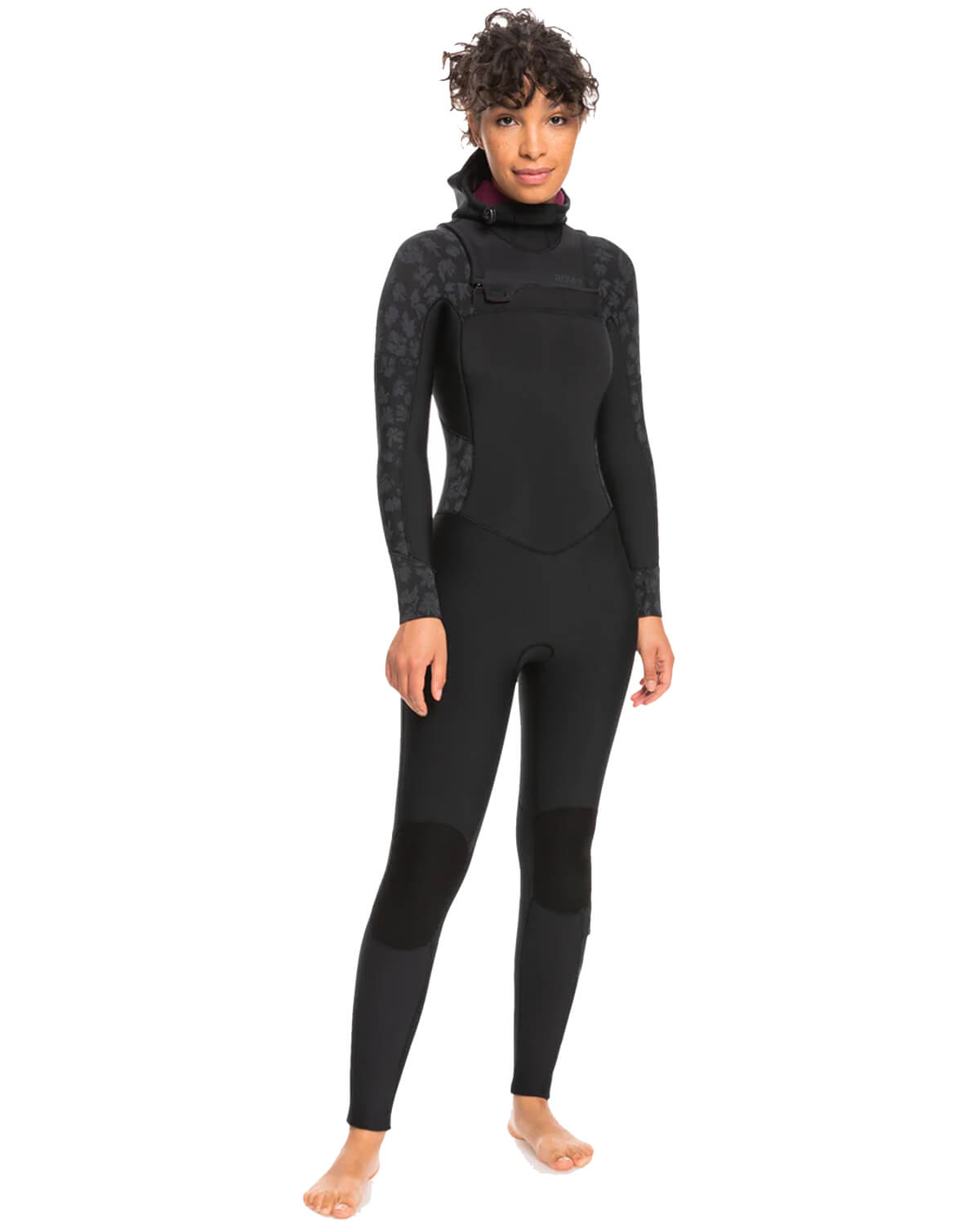 5/4/3mm Women's Roxy SWELL SERIES Hooded Chest Zip Wetsuit