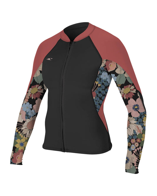 1mm Women's O'Neill BAHIA Front-Zip Wetsuit Jacket