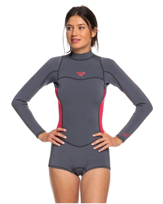 2mm Women's Roxy SYNCRO L/S Springsuit - Booty Cut