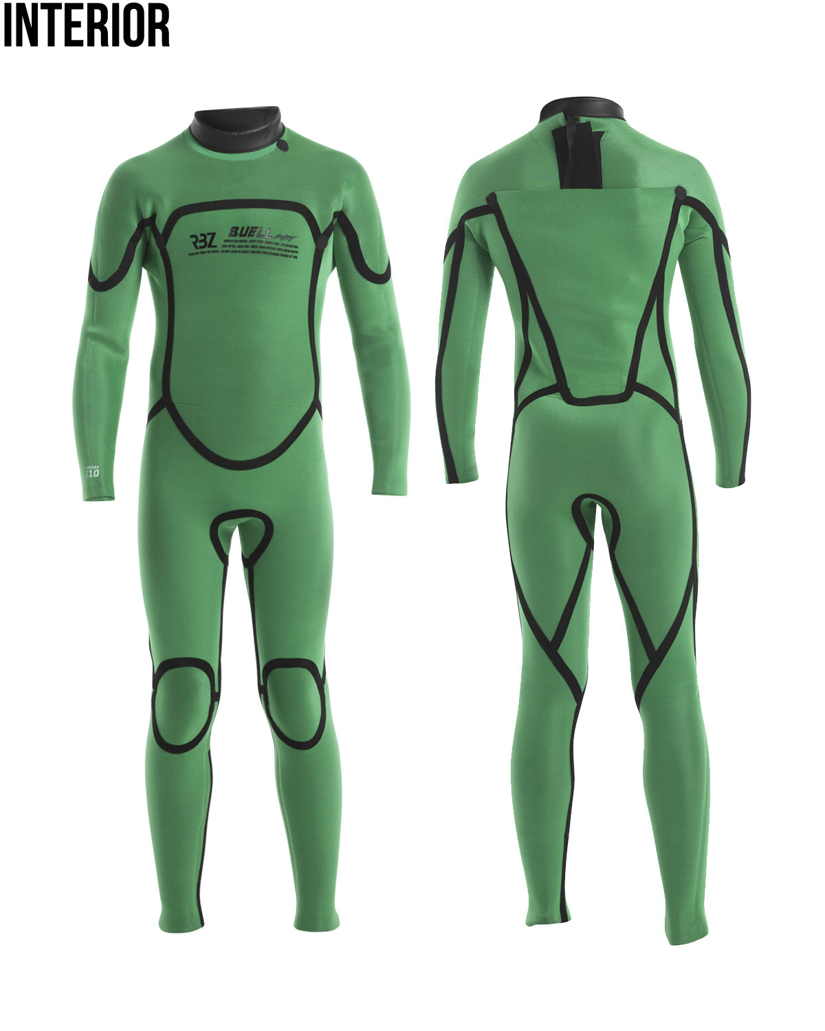 3/2mm Kid's & Junior's Buell RBZ STEALTH MODE Back Zip Fullsuit