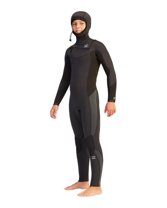 5/4mm Junior's Billabong ABSOLUTE Hooded Fullsuit - Chest Zip