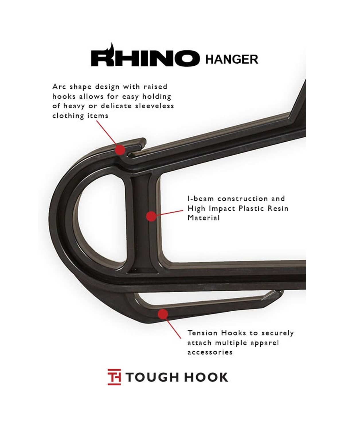 Tough Hook Hanger - Black